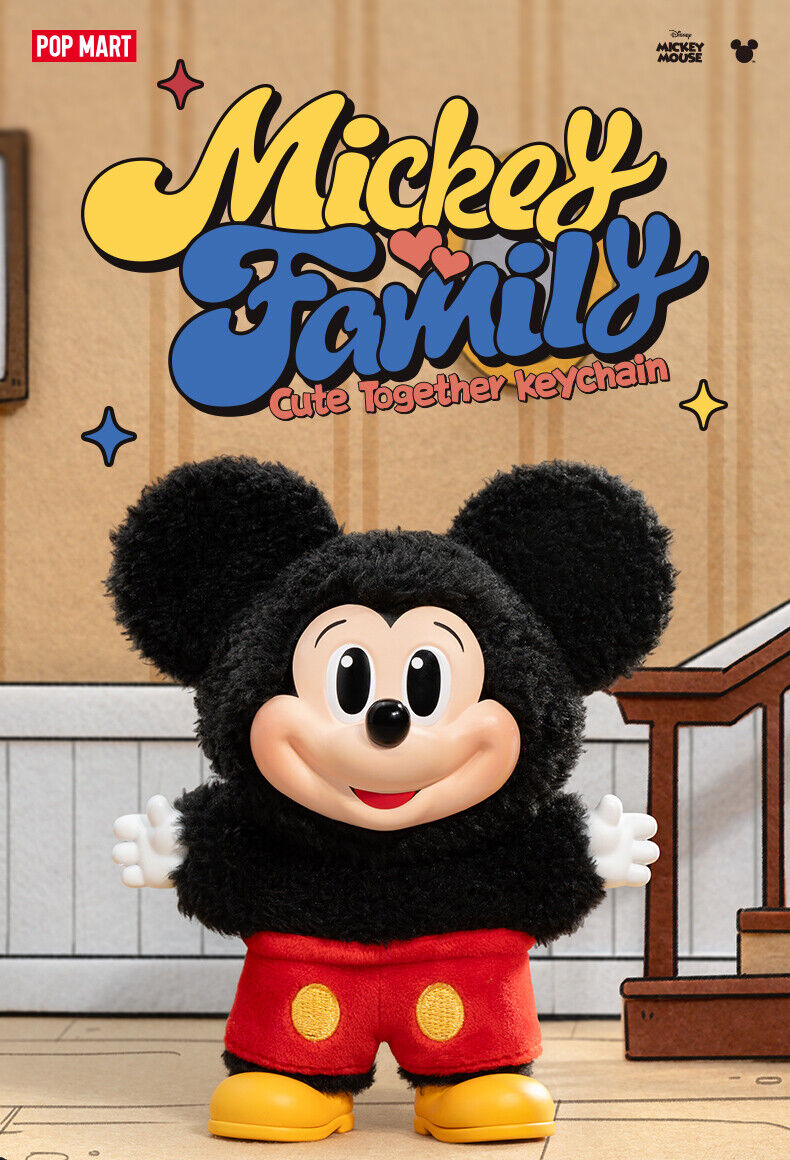 POP MART Mickey Family Cute Together Keychain Series Figures – MNS