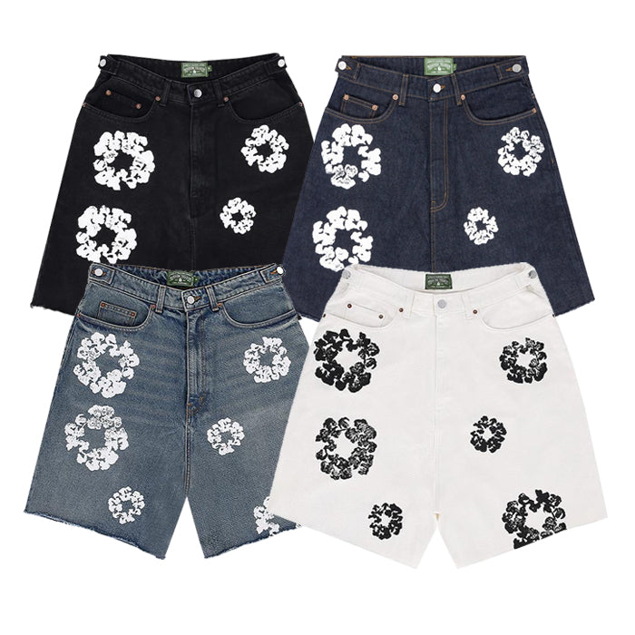 DENIM TEARS / デニムティアーズ コットン リース デニム ショーツ