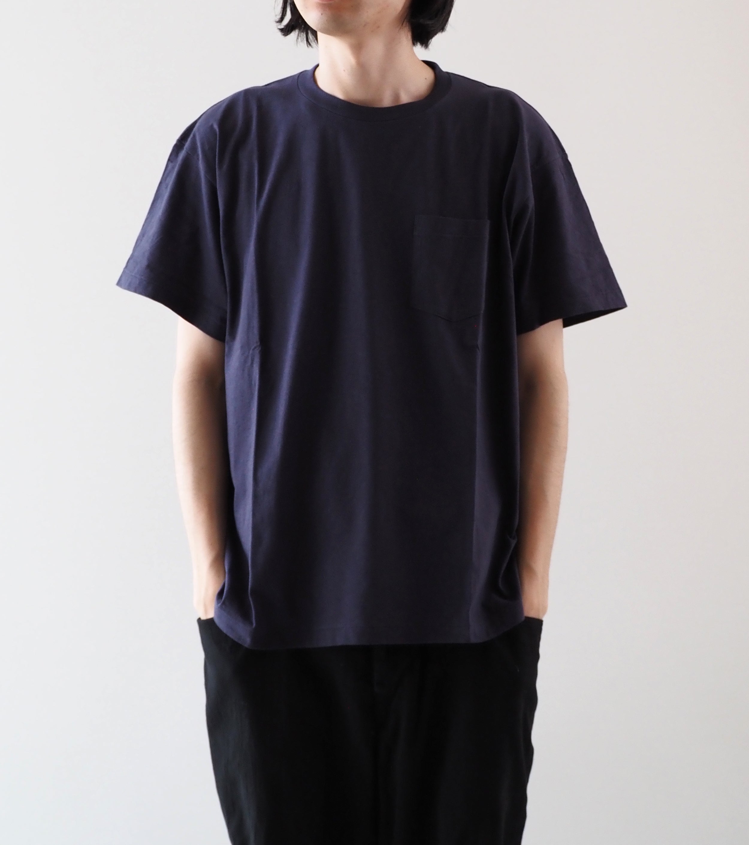 COMOLI Surplus Tee Shirts, Navy – Navyblue