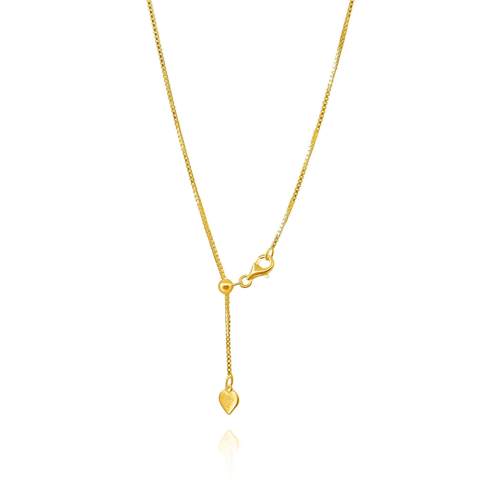 GOLD VENETIAN BOX ADJUSTABLE CHAIN