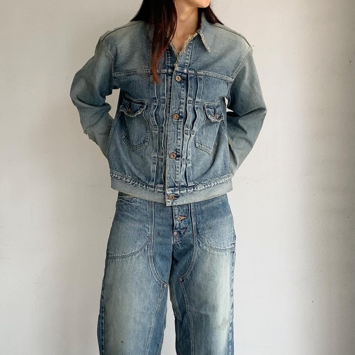 SUGARHILL】 FADED 2nd DENIM JACKET PRODUCTED BY UNUSED – ONENESS