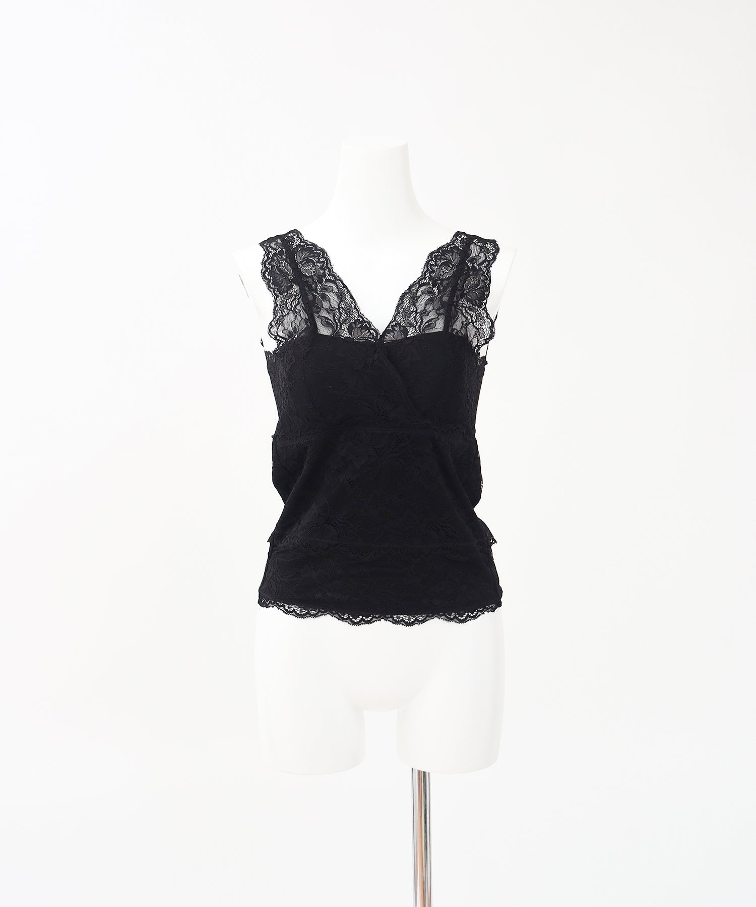 総レースタンクトップ