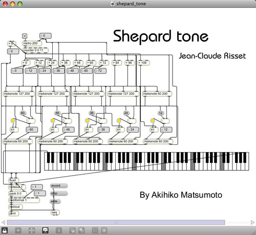 Shepard Tone / 無限音階 - Max/Msp Algorithmic Computer Music