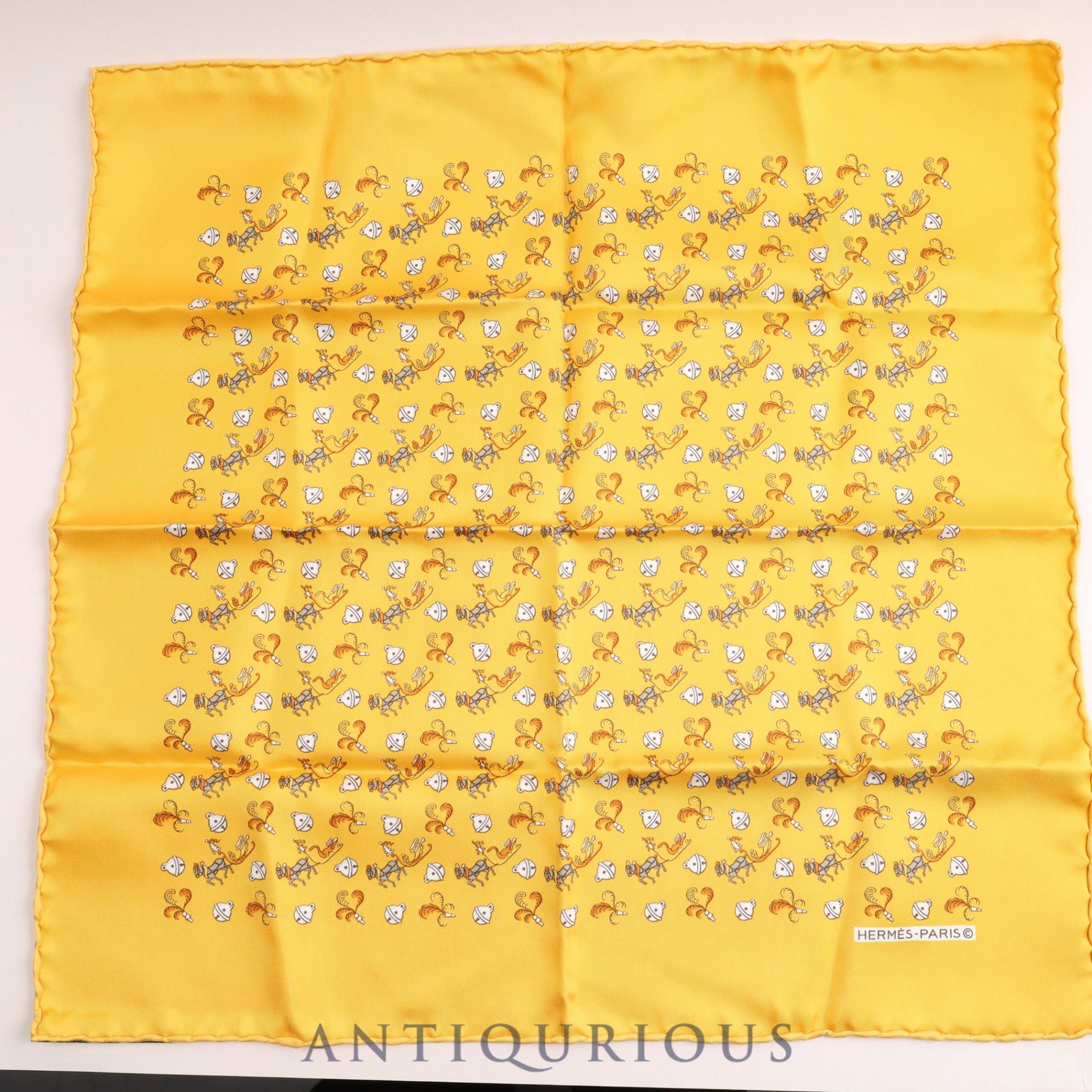 エルメス スカーフ カレ45 SILK100% 鈴と馬モチーフ | 東京銀座の