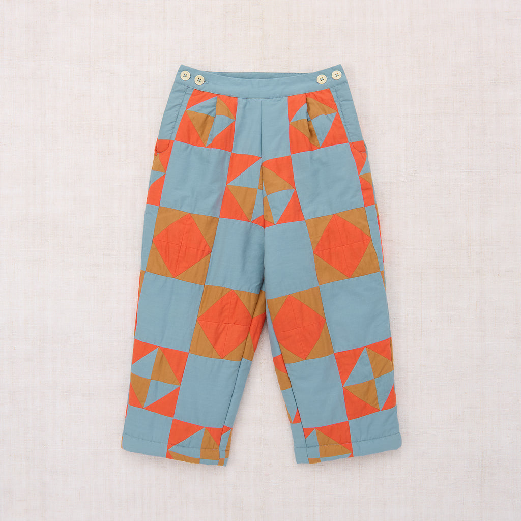 Cotton woven embroidered trousers vintage inspired child. – Apolina