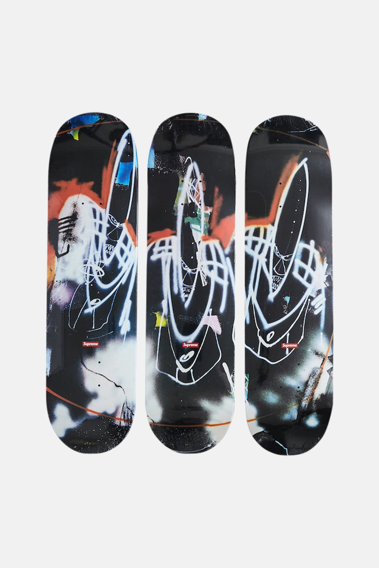 Supreme x Futura Skateboard Deck Set Black – blueandcream