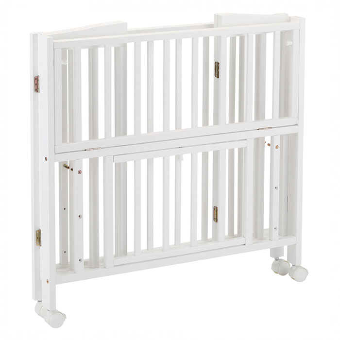 KATOJI カトージ ミニベッド折り畳み ホワイト【レンタル】※数量限定