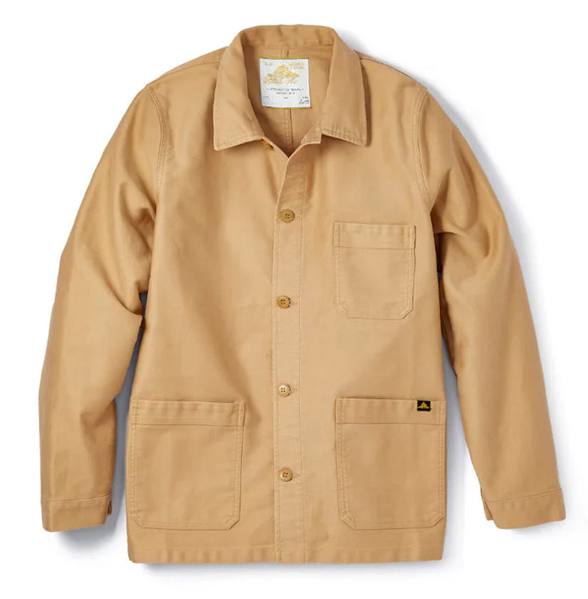 Moleskin Work Jacket in Kraft, from Le Mont Saint Michel