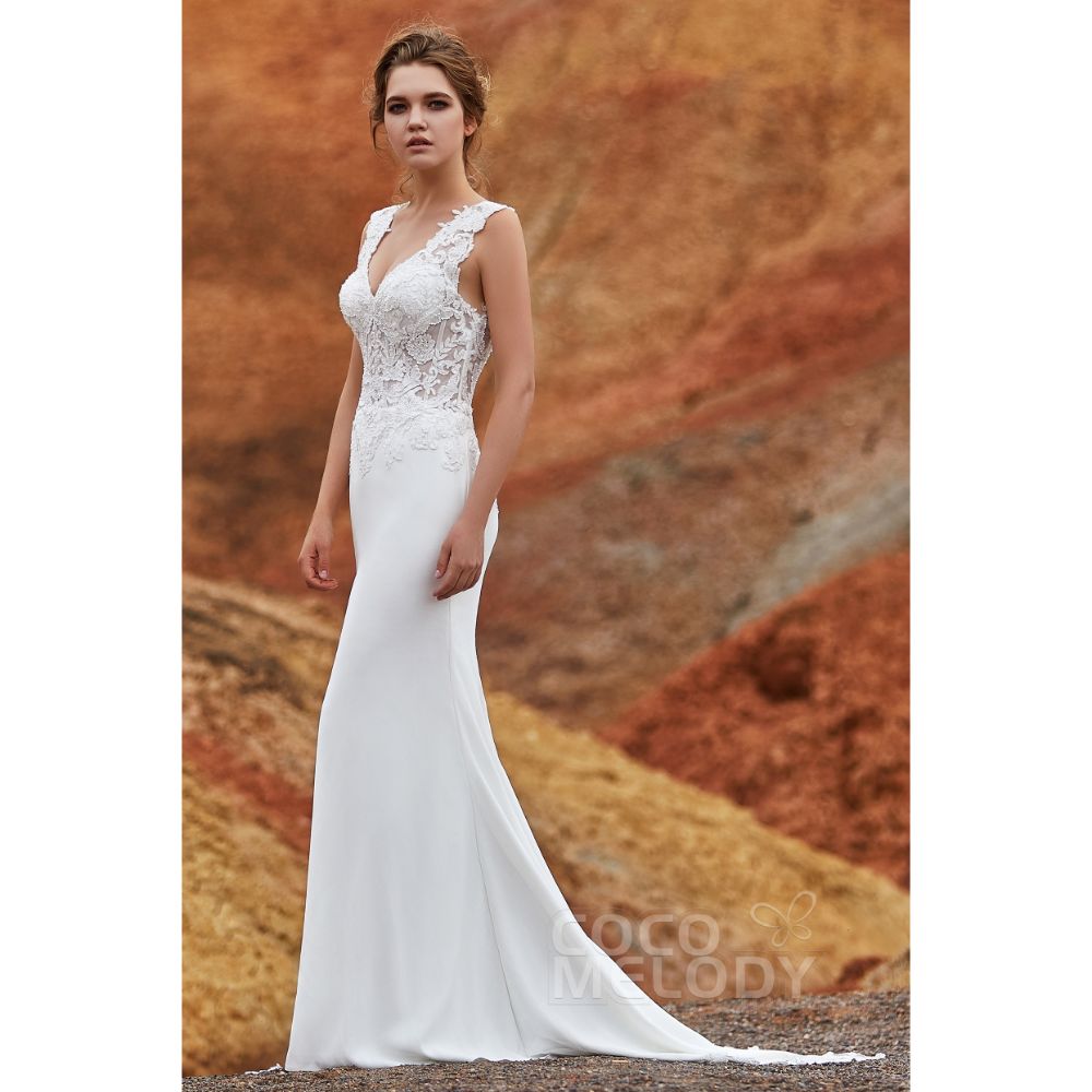 LD5816 レース セクシー マーメイド ウェディングドレス