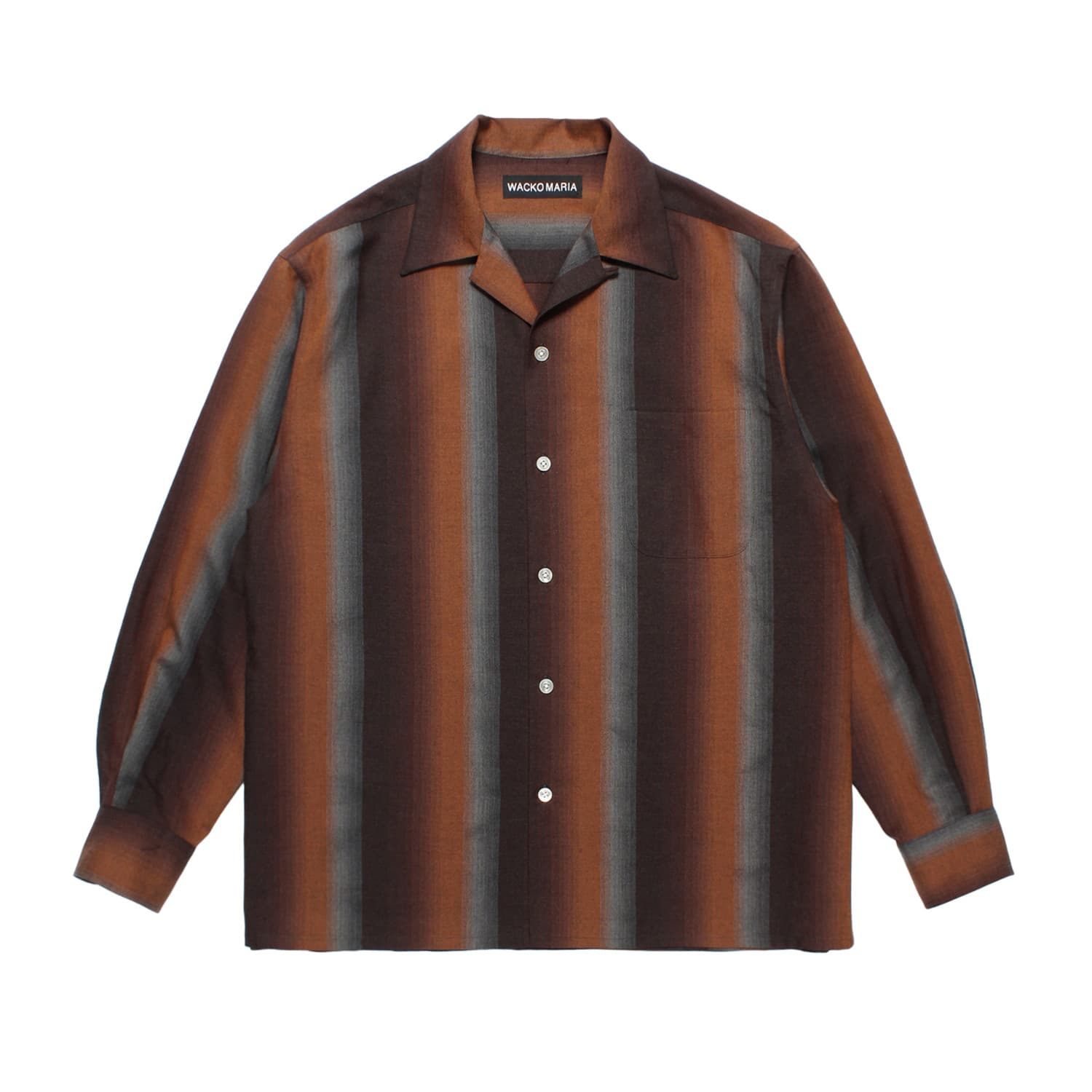 オンブレストライプオープンカラーシャツ 25FW-WMS-OC07 | ワコマリア