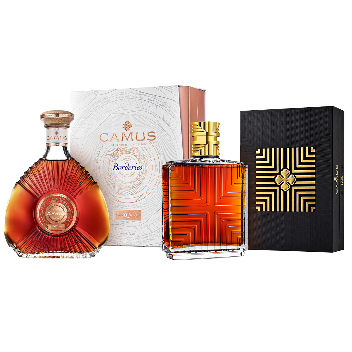 DUO PACK COGNACS CAMUS XO (XO + XO BORDERIES)