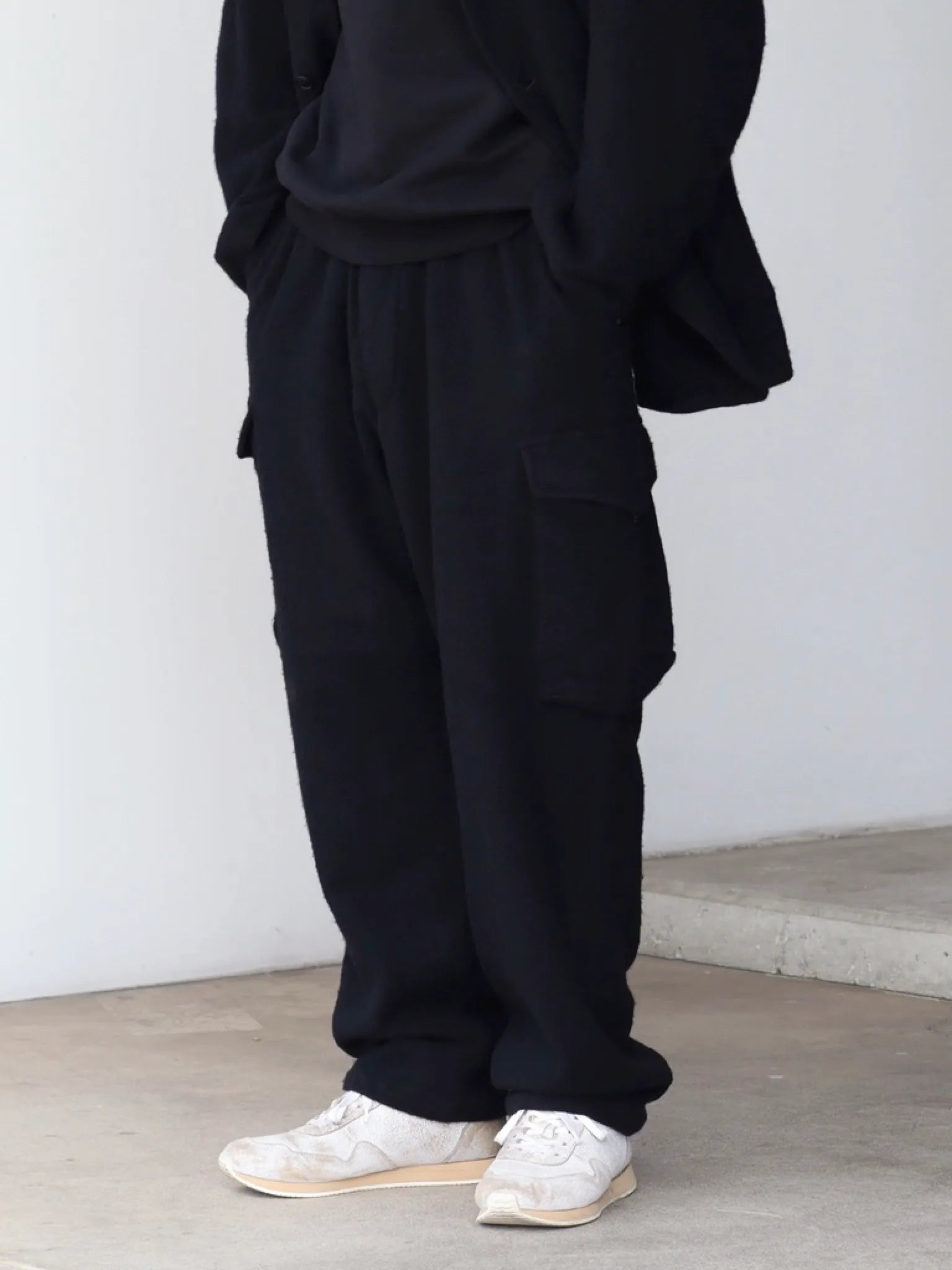 COMOLI 縮絨ウール 6Pパンツ BLACK | CASANOVA&CO (カサノヴァアンド