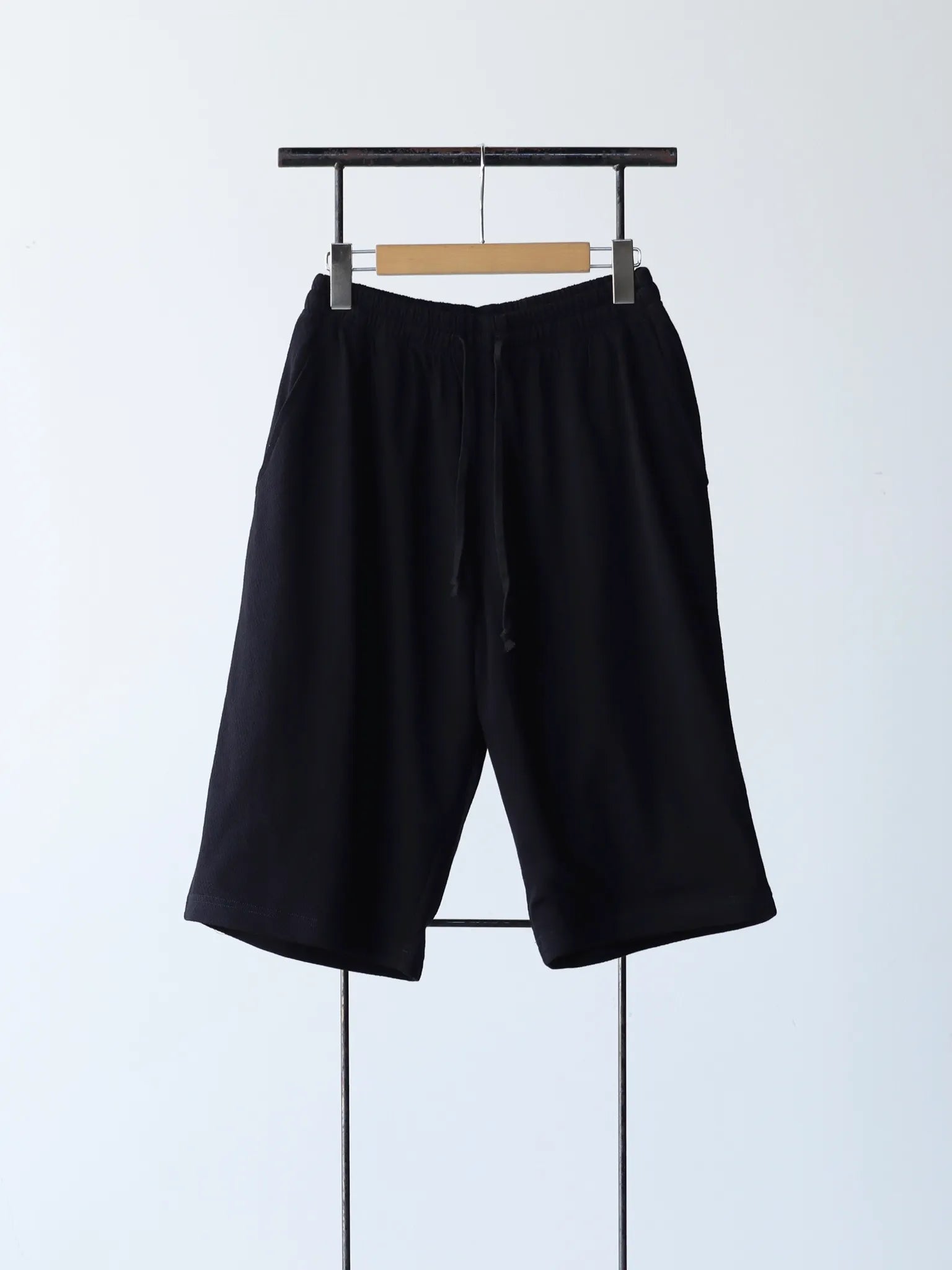 COMOLI コットンメッシュ ショーツ BLACK | CASANOVA&CO (カサノヴァ