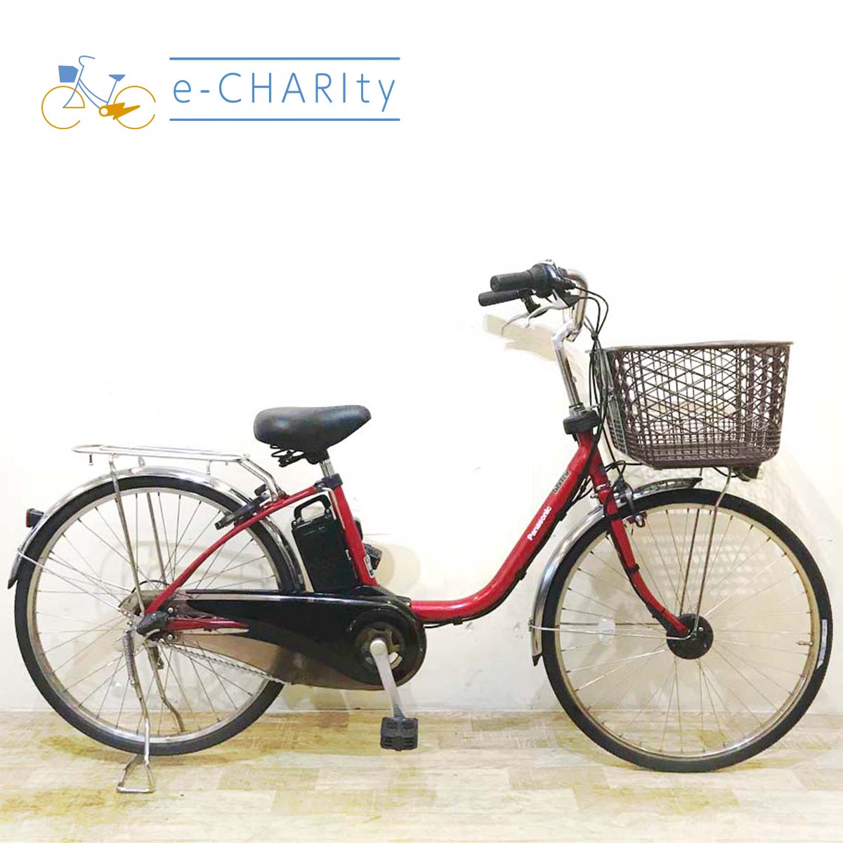 中古電動自転車 パナソニック ビビ DX レッド 24インチ KD097 – e-CHARIty