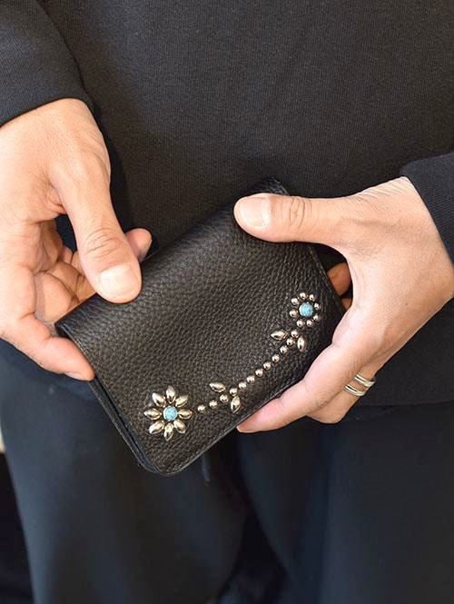 CROSSED ARROWS アリゾナレザー スタッズ トラッカーウォレット （M