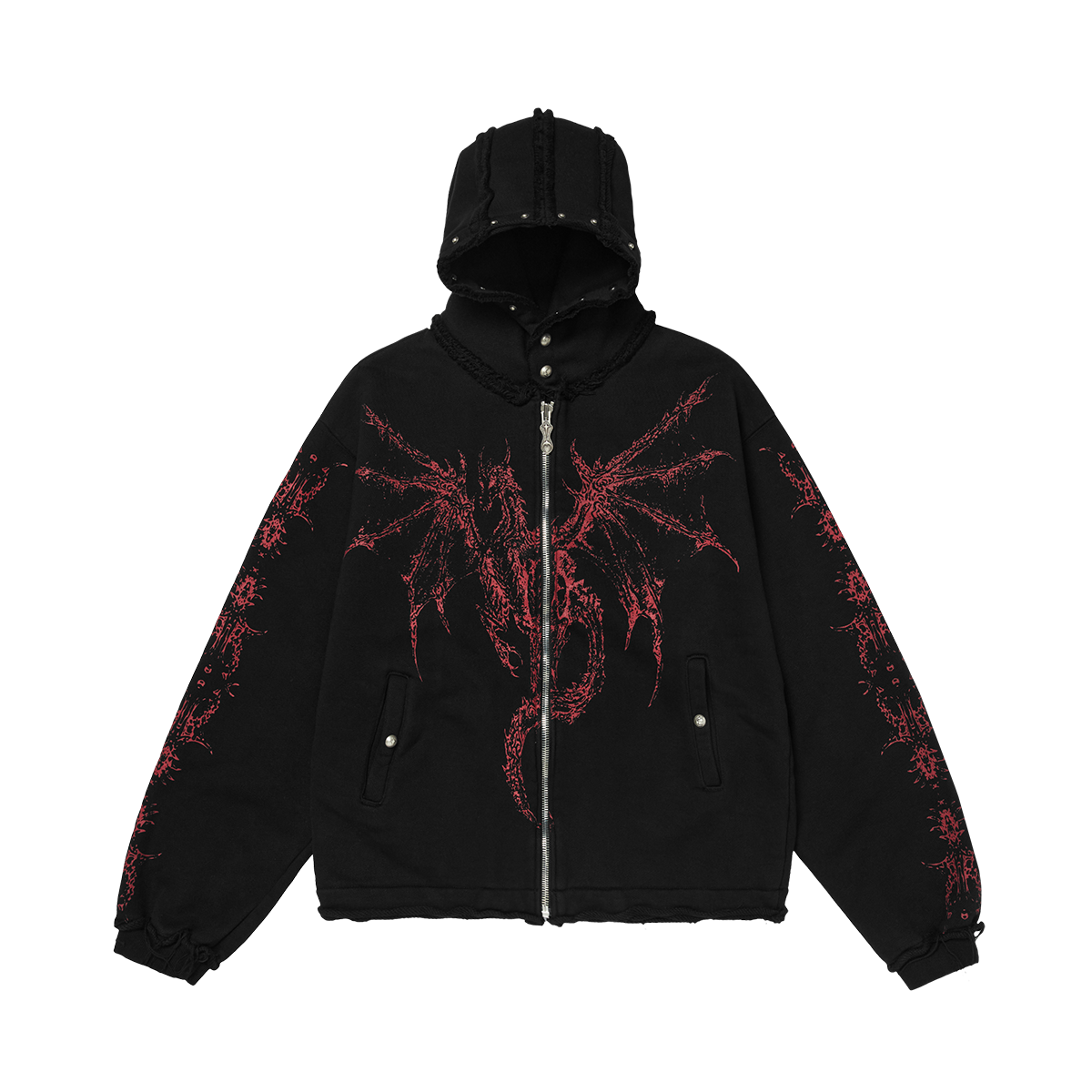 Dragon Stud Zip-up hoodie – thug club