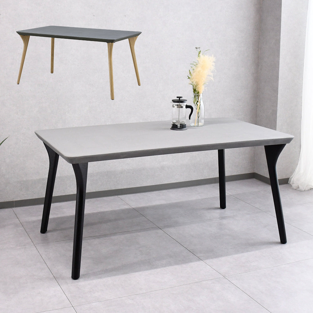 幅150cm】モルタルダイニングテーブル｜インダストリアルモダン