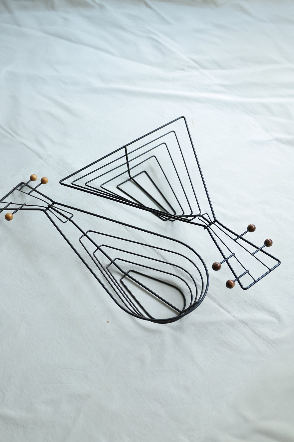 アメリカヴィンテージ ワイヤーウォールデコ バスケット ミッド