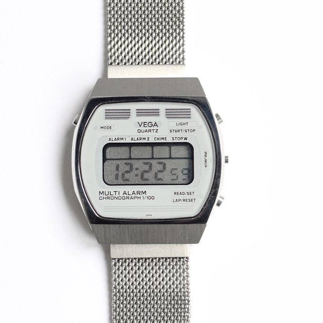 VEGA デジタル腕時計 VEH-246 SS 電池交換済み デッドストック Yahoo