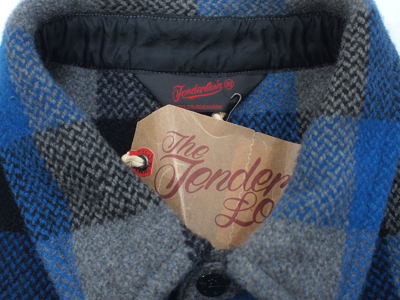 TENDERLOIN 'T-BEAR JKT'ベアウール ジャケット チェック M ブルー