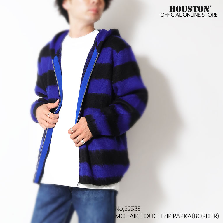UNIVERD72 / ユニバード72 22335 MOHAIR TOUCH ZIP PARKA(BORDER