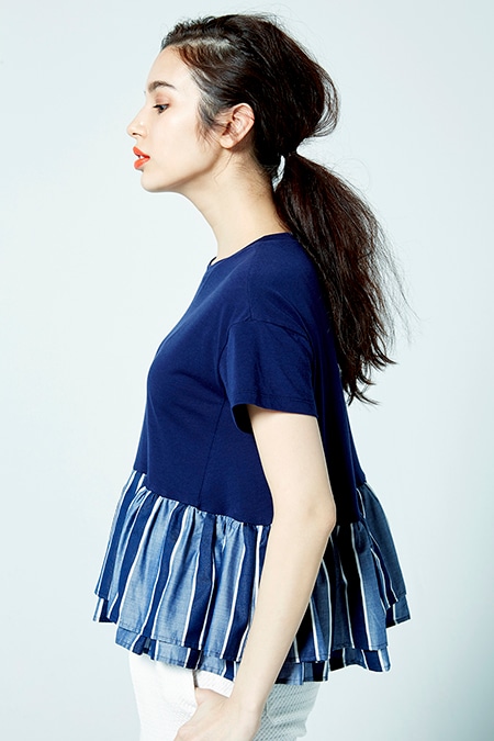 yori ヨリ バックリボンノースリーブ・ショートパンツ2点セット【36