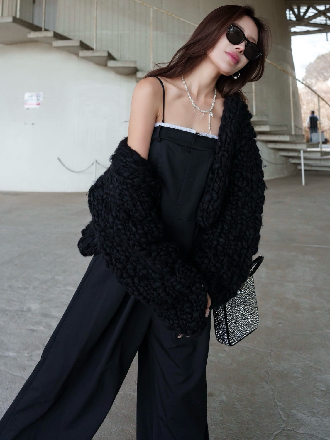 ビッグスラブ クロップド Cardigan