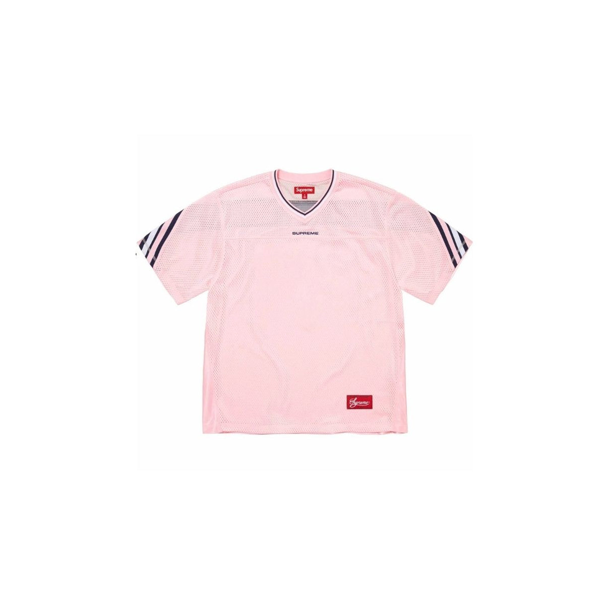 Supreme Jacquard Rib Football Jersey Pink – GLAMSTORE