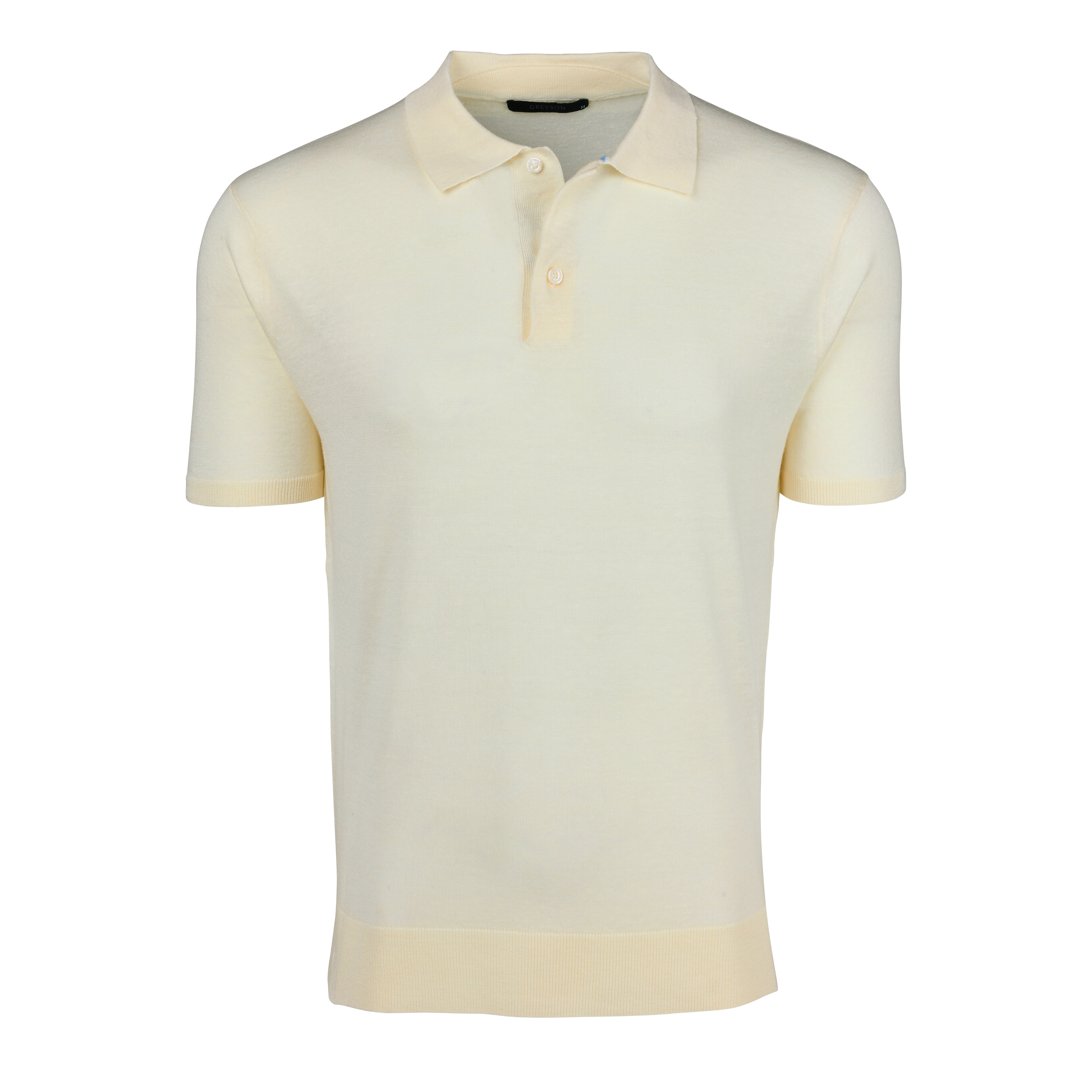 Mens Napeague Short Sleeve Sweater Polo - Lightweight Merino Wool