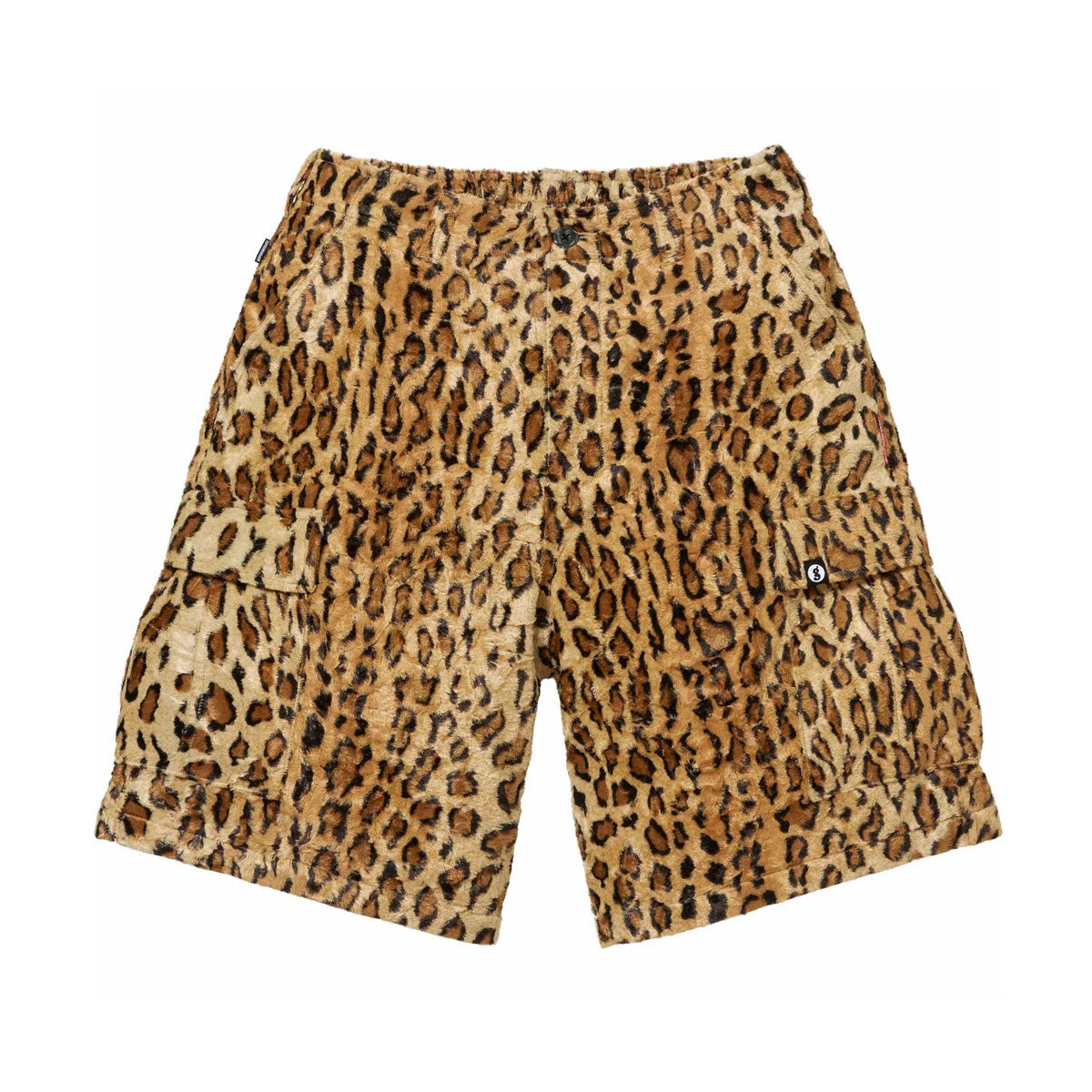 Supreme - GOODENOUGH Crushed Rayon Pile Cargo Short Leopard