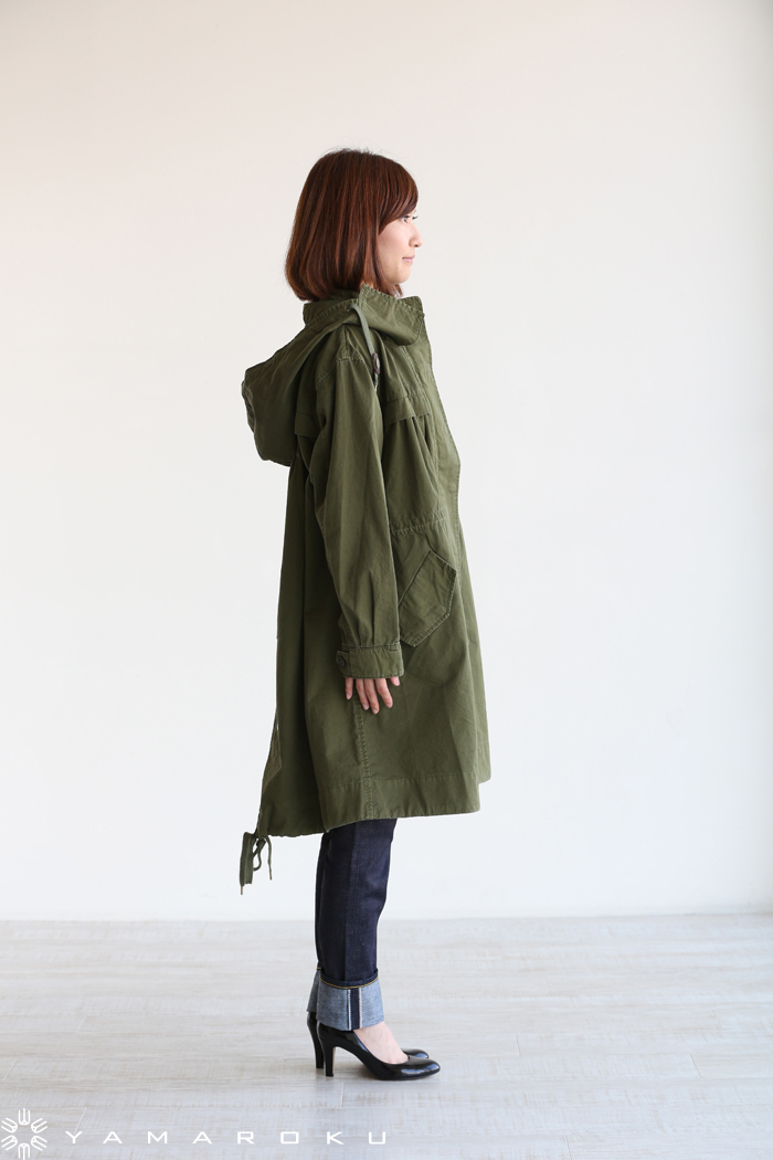 MUVEIL WORK（ミュベールワーク）製品染めモッズコート | YAMAROKU New