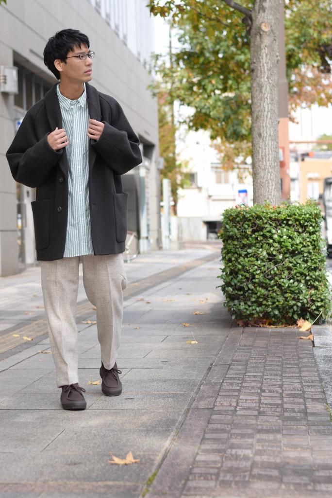Phlannèl】Wool Roving Twill Short Coat / 大音量で流せばよかったっ