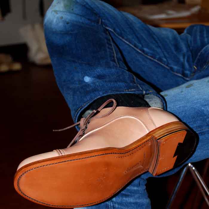 ショセメンズナチュラルコードバンストレートチップ（C-728） | Lin