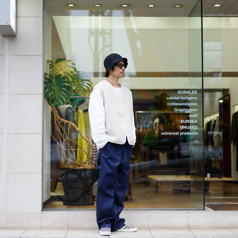 camiel fortgens(カミエルフォートヘンス)の新作、Worker Pants Denim