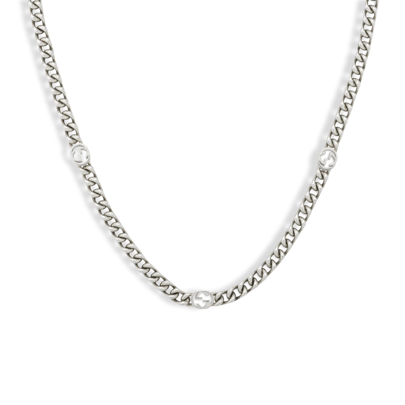 Gucci Interlocking G Silver Chain Necklace | YBB843630001 – J.R.DUNN