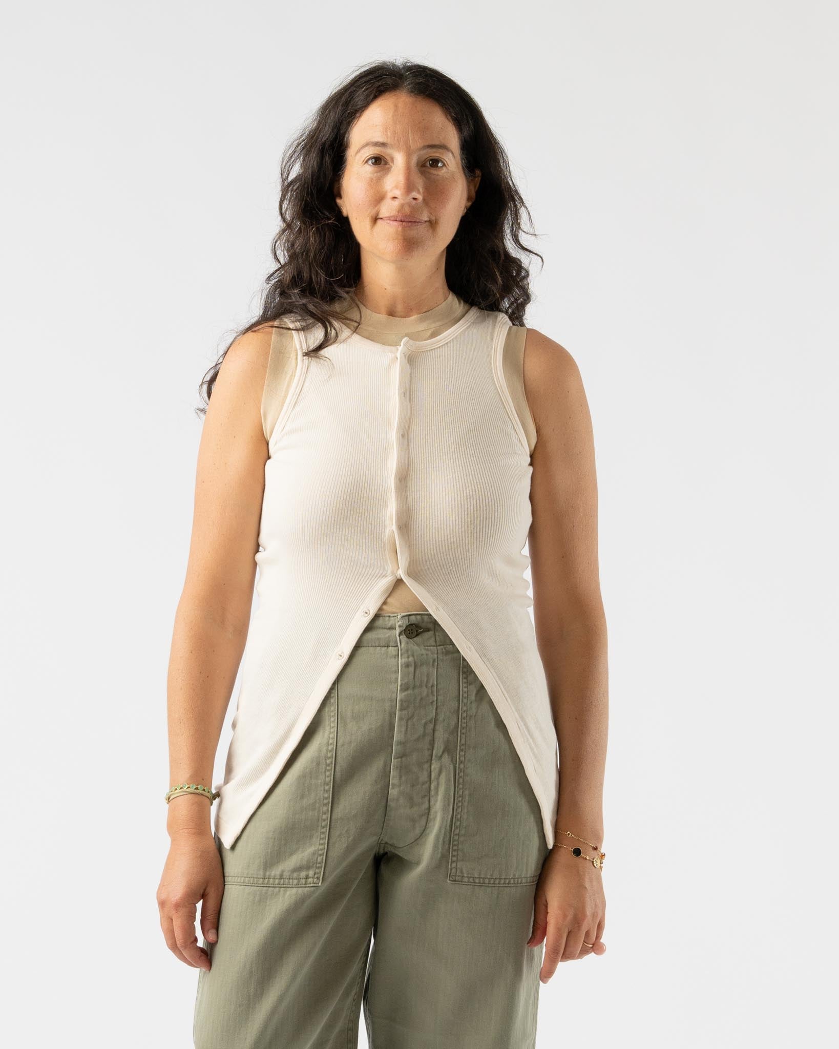AURALEE 24SS ORGANIC SOFT RIB TANK 美品 24SS AURALEE ORGANIC SOFT