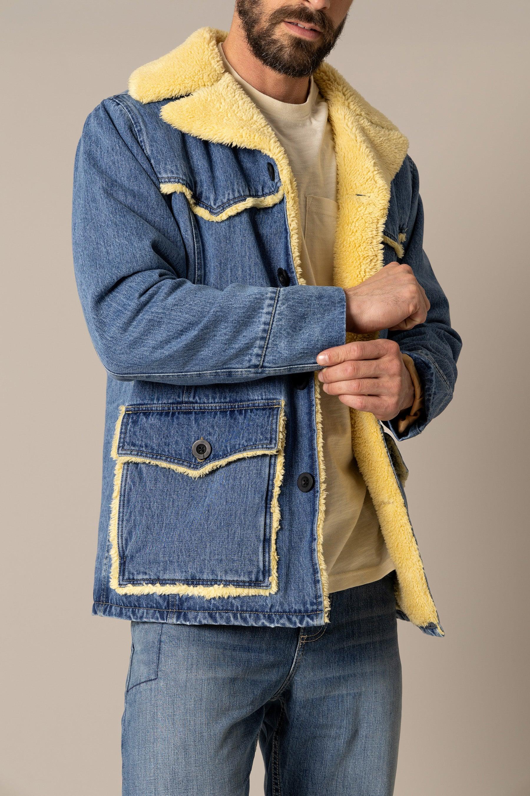 Vincent Denim Jacket | Sherpa-Lined Western Coat | Kimes Ranch