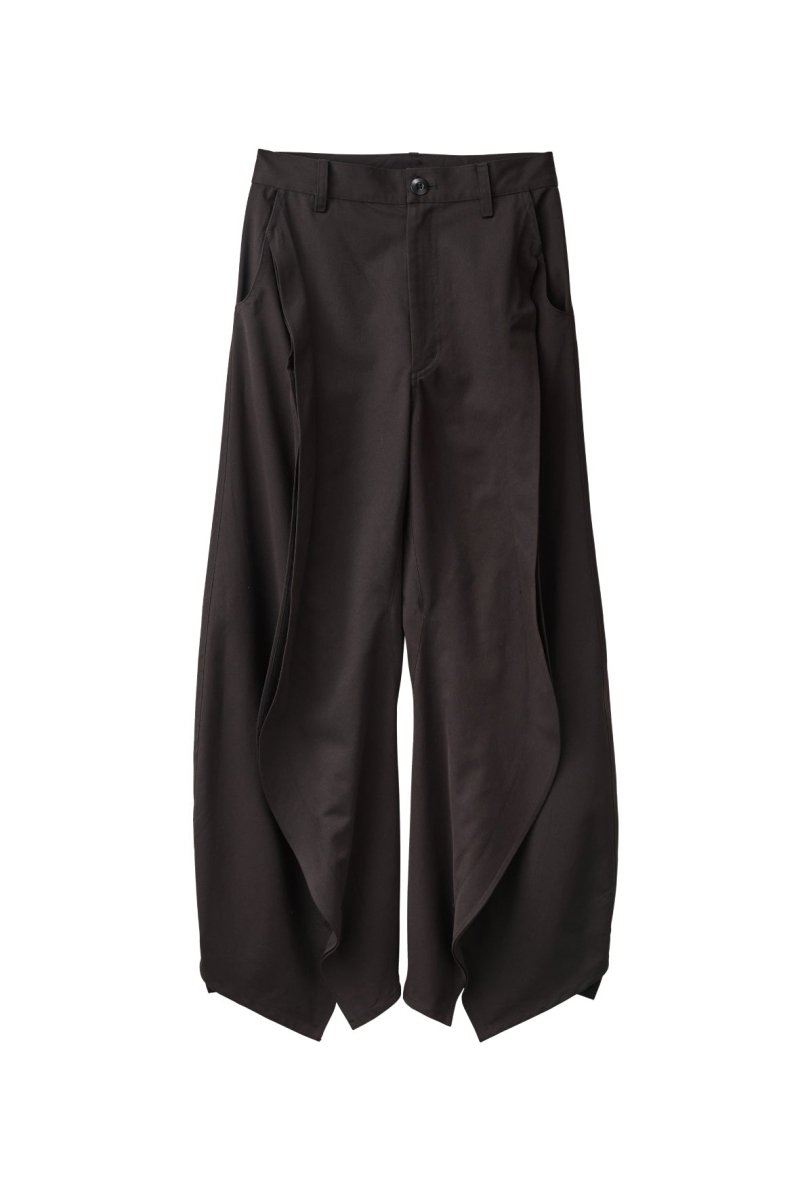 slit deformed pants(unisex)/black | KNUTH MARF