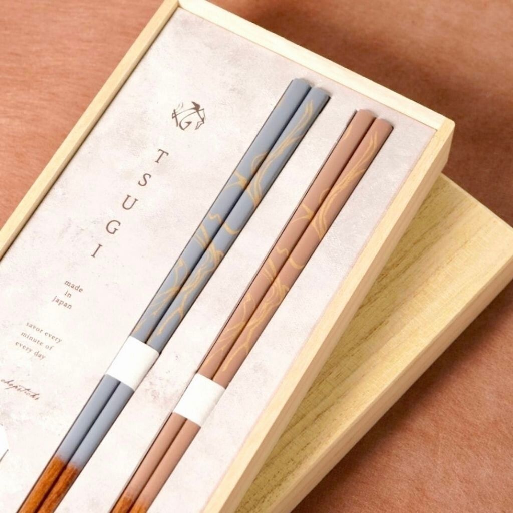 若狭塗 食洗対応箸 TSUGI 夫婦箸 ー 毎日使えて、贈り物にも選ばれる