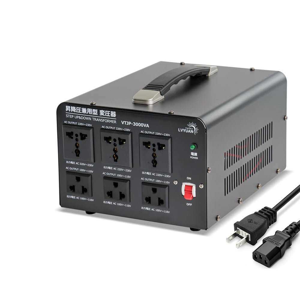 LVYUAN 3000W変圧器 降圧・昇圧兼用型トランス AC100V/110V⇄220V/240V