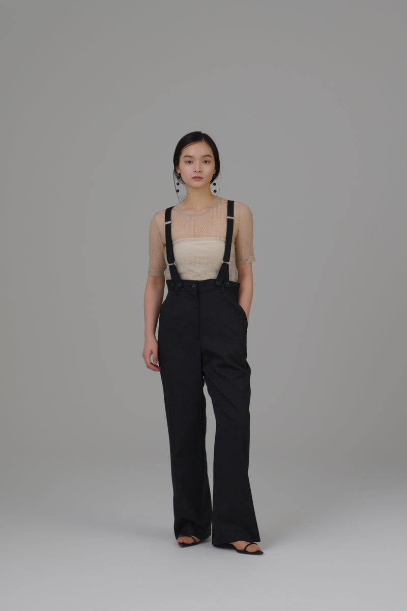 suspenders wide pants – louren store