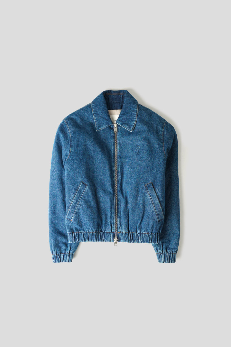 AMI PARIS - USED BLUE AMI DE COEUR ZIPPED JACKET – LE LABO STORE