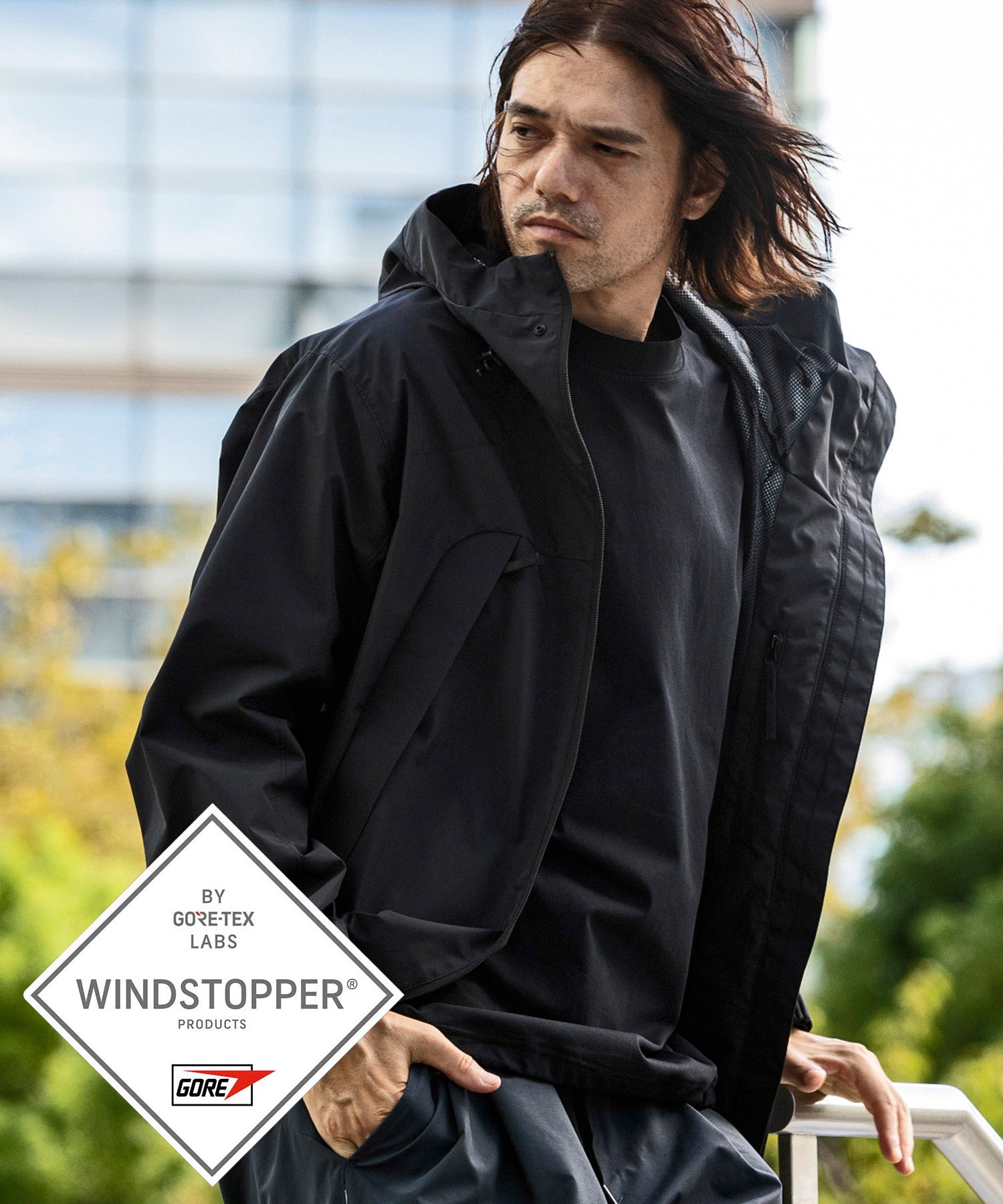 Men's] FUSED FLAP JACKET / WINDSTOPPER(R) Product by GORE-TEX LABS