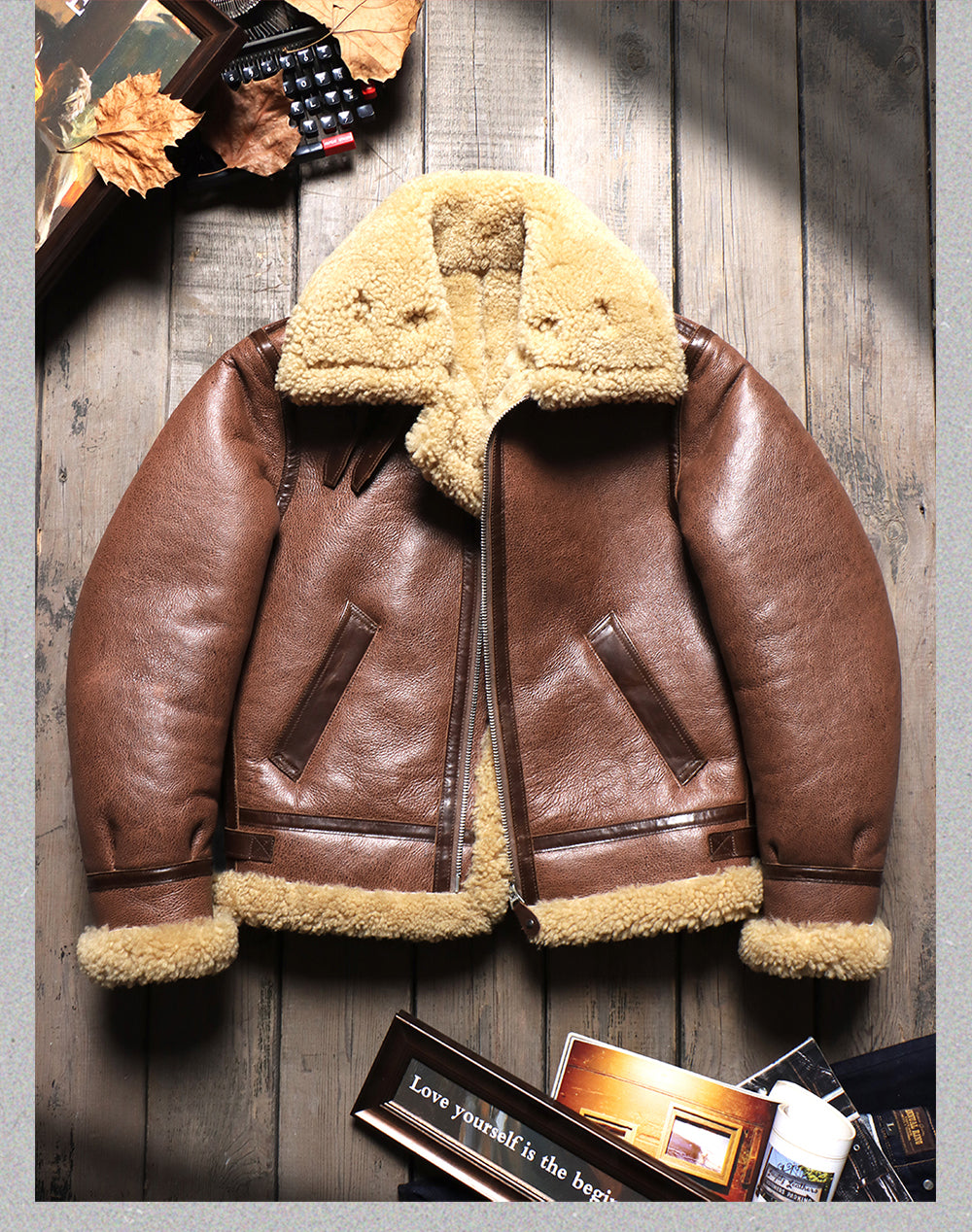 ☆ブラウンムートン B-3フライトジャケット☆S～4XL – quietman clothes