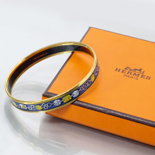 HERMES チェーン柄 エマイユPMバングル（青系） – Vintage Shop Rococo
