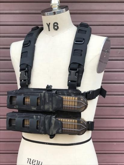 x115xTAYLOR グリッドカットハーネス マルチカムブラック x115xTAYLOR