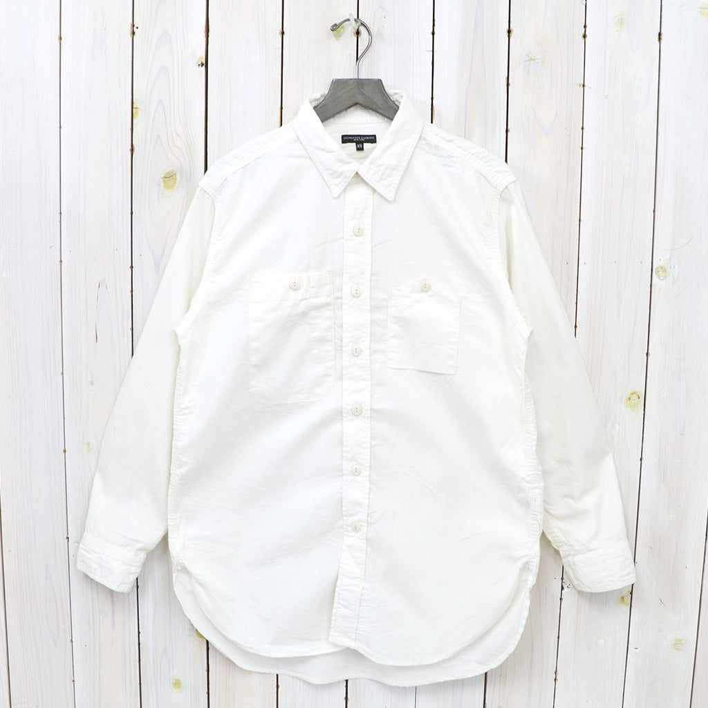 ENGINEERED GARMENTS : Work Shirt-Cotton Micro Sanded Twill (Ivory