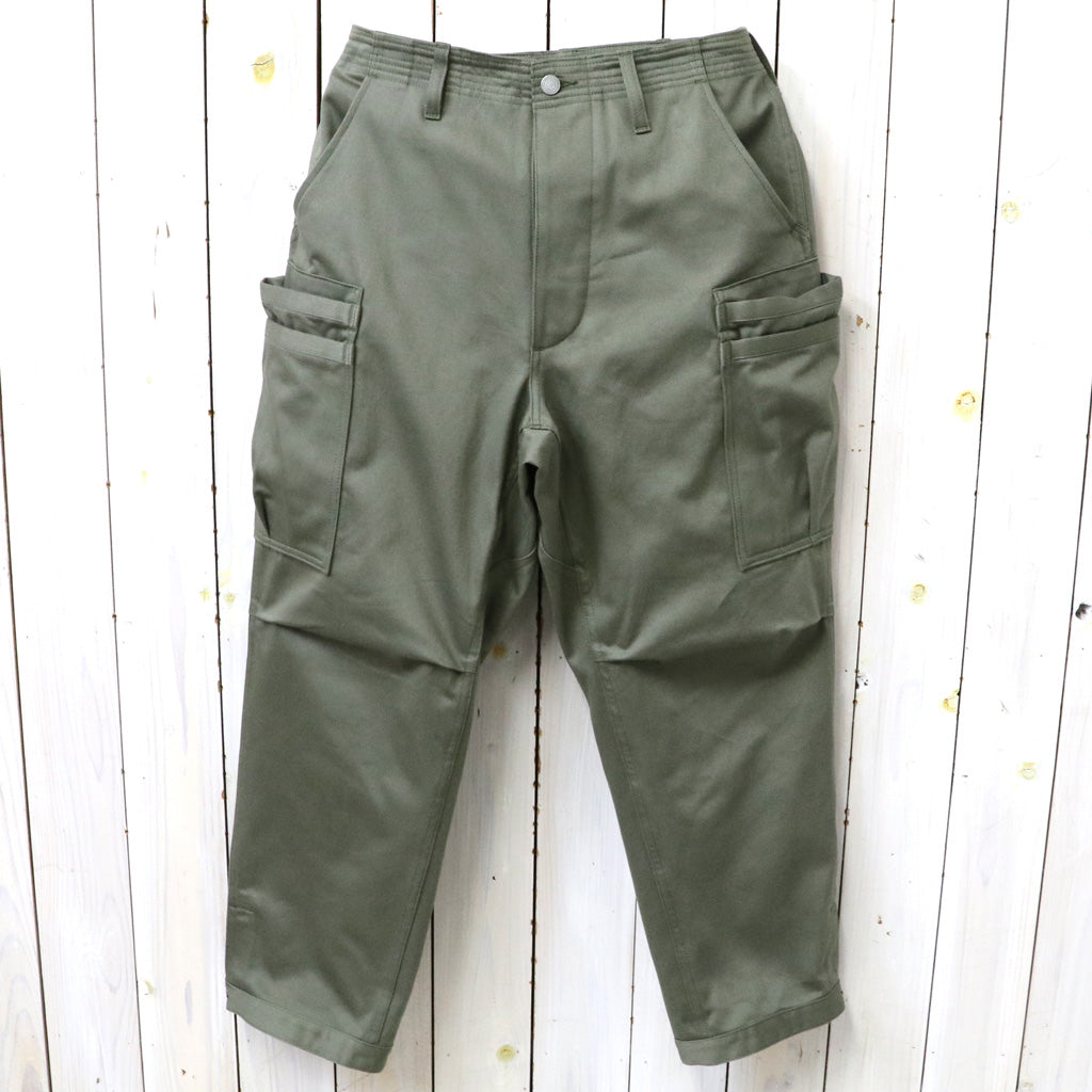 SASSAFRAS (ササフラス) : OVERGROWN PANTS 4/5(BACK SATIN) (BLACK