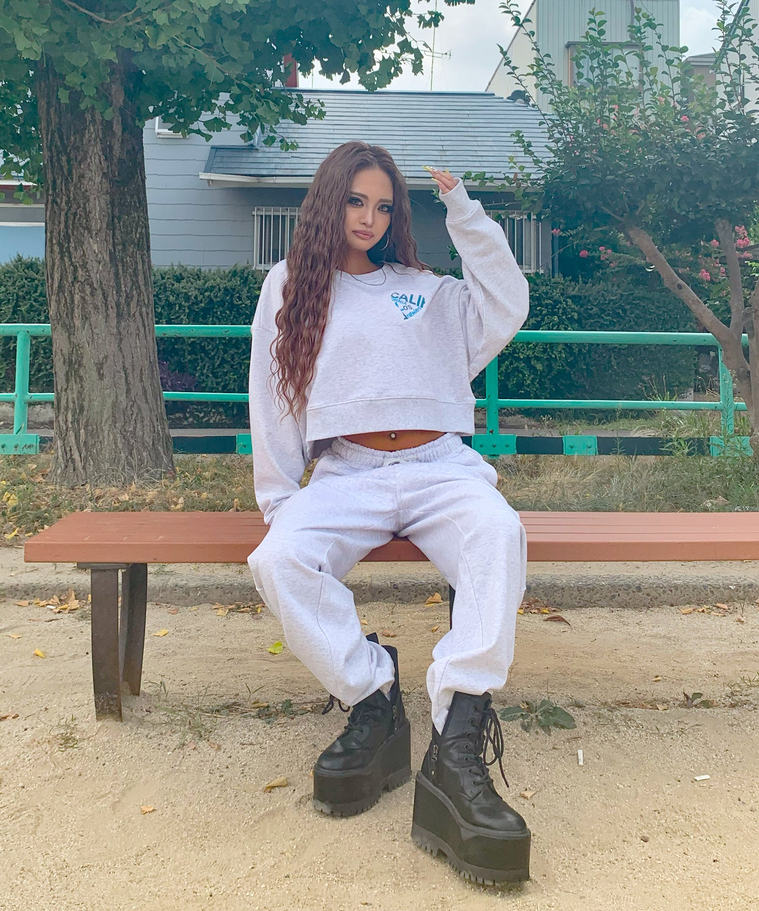 ハートデニムアップリケセットアップ – REGIEVO