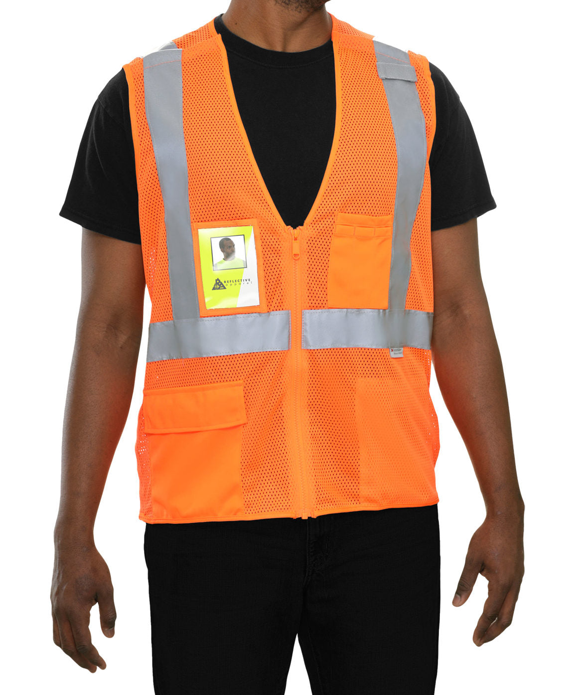 Hi-Vis Orange Safety Vest: 508STOR – Reflective Apparel Inc